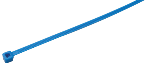 Niebieska opaska kablowa, standardowa 98×2.5mm, D=1-21mm, PA6.6 120K Tracon Electric