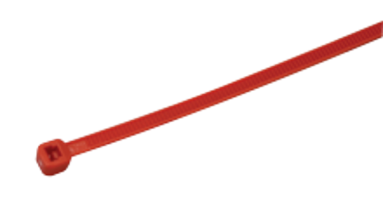 Czerwona opaska kablowa, standardowa 140×3.6mm, D=2-36mm, PA6.6 150P Tracon Electric