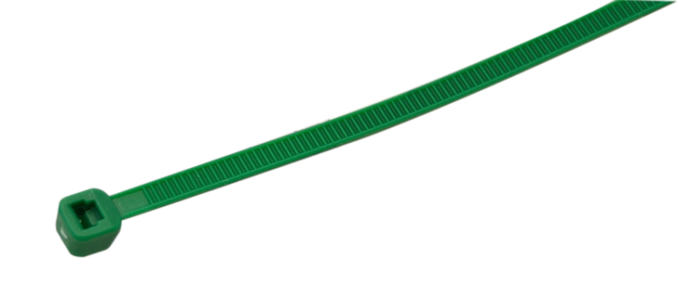 Zielona opaska kablowa, standardowa 140×3.6mm, D=2-36mm, PA6.6 150Z Tracon Electric