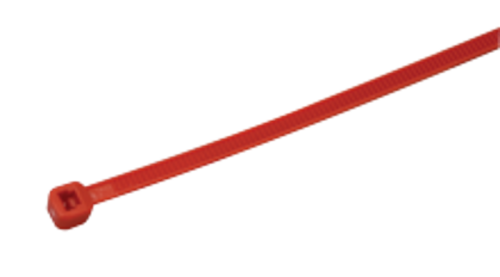 Opaska kablowa czerwona 200×3.6mm, D=2-50mm, PA6.6 170P Tracon Electric