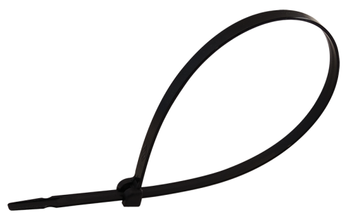 Opaska kablowa z zatrzaskiem metalowym, odp. na UV, czarna 208×3,6mm, D=2-50mm, PA6.6 TU208 Tracon Electric