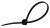 Opaska kablowa z zatrzaskiem metalowym, odp. na UV, czarna 293×4,8mm, D=3,5-78mm, PA6.6 TU293 Tracon Electric