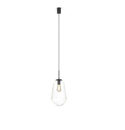 Lampa sufitowa wisząca Industrialna Loft PEAR BLACK M 7798 NOWODVORSKI Lighting oświetleniowa żyrandol nowoczesna szklana bańka gruszka z czarnym Premium