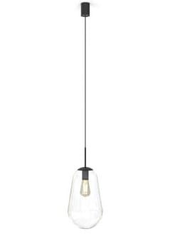 Lampa sufitowa wisząca Industrialna Loft PEAR BLACK M 7798 NOWODVORSKI Lighting oświetleniowa żyrandol nowoczesna szklana bańka gruszka z czarnym Premium