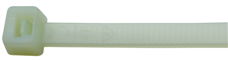 Opaska kablowa o zwiększonej odp. na temperaturę, bezbarwna 100×2,5mm, D=3-20mm, PA4.6, +130°C 100T Tracon Electric