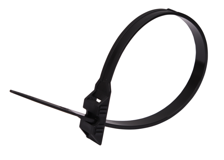 Opaska kablowa PA12, odporna na UV, czarna 260×9mm, D=25-65mm, PA12 265-12 Tracon Electric