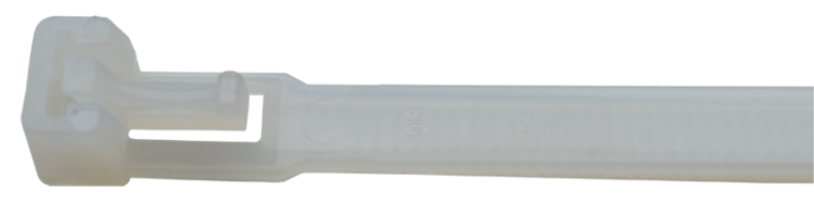 Opaska kablowa wielokrotnego użycia, bezbarwna 300×7.6mm, D=10-80m, PA6.6 280-NY Tracon Electric