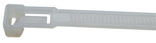 Opaska kablowa wielokrotnego użycia, bezbarwna 300×7.6mm, D=10-80m, PA6.6 280-NY Tracon Electric