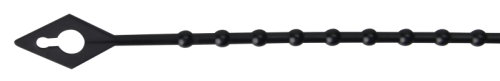 Perełkowa opaska kablowa, wielokrotnego użycia, czarna 100×1,2mm, D=3-25mm, PA6.6 100F-GY Tracon Electric