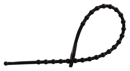 Perełkowa opaska kablowa, wielokrotnego użycia, czarna 150×2mm, D=8-35mm, PE 150F-GY Tracon Electric