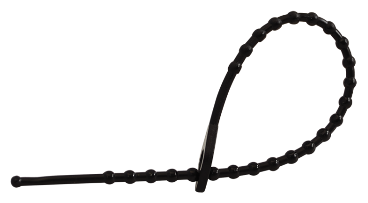 Perełkowa opaska kablowa, wielokrotnego użycia, czarna 180×2mm, D=8-45mm, PE 180F-GY Tracon Electric