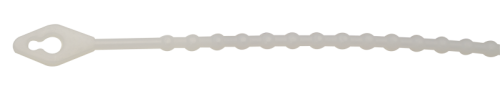 Perełkowa opaska kablowa, wielokrotnego użycia, bezbarwna 180×2mm, D=8-45mm, PE 180N-GY Tracon Electric