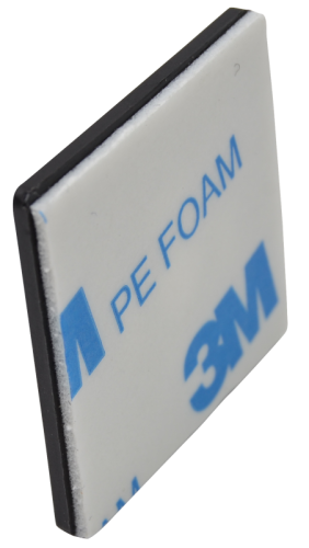 Uchwyt samoprzylepny/przykręcany do opasek 4stronny, czarny 19×19mm, d=5mm, PA6.6, 3M TALP201 Tracon Electric