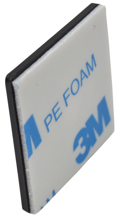 Uchwyt samoprzylepny/przykręcany do opasek 4stronny, czarny 19×19mm, d=5mm, PA6.6, 3M TALP201 Tracon Electric