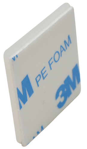 Uchwyt samoprzylepny/przykręcany do opasek 4stronny, bezbarw 28×28mm, d=5,7mm, PA6.6, 3M TALP280 Tracon Electric