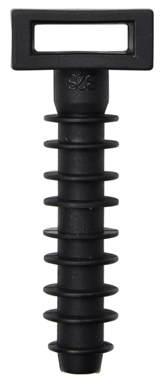 Wbijany uchwyt kablowy do opasek kablowych d=8mm, A=10,3×3,2mm, PA6.6 9843 Tracon Electric