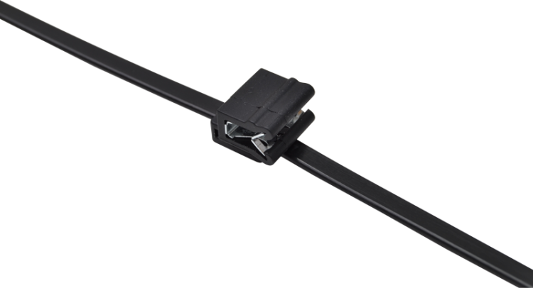 Opaska kablowa z klipsem 4.8×200mm, PA6.6 CSKT Tracon Electric