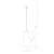 Lampa sufitowa wisząca Industrialna Loft PEAR III 7794 NOWODVORSKI Lighting oświetleniowa żyrandol 3xE27 nowoczesna szklana bańka gruszka ze złotym Premium