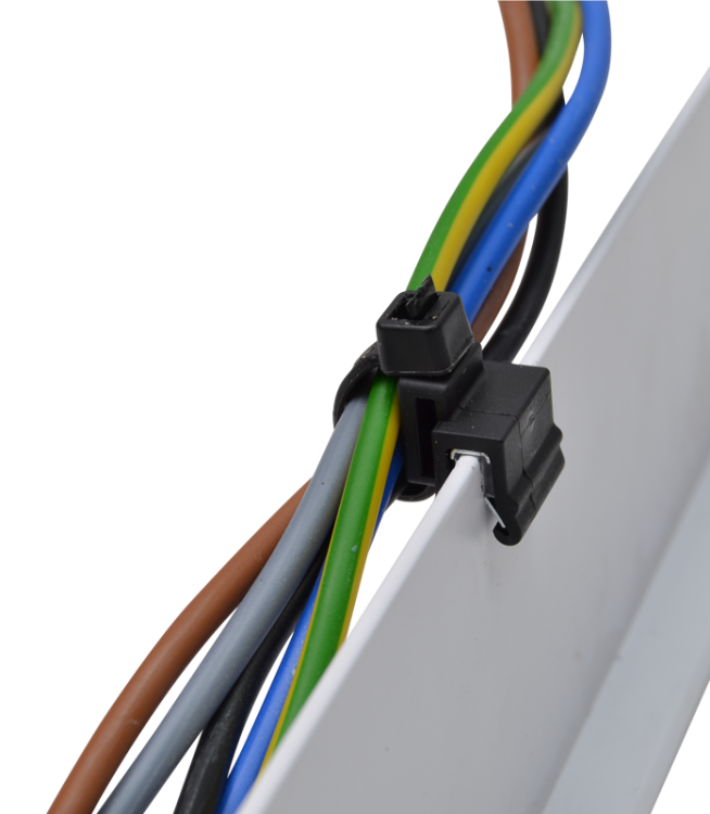 Opaska kablowa z klipsem 4.8×200mm, PA6.6 CSKT Tracon Electric