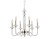 Lampa sufitowa wisząca żyrandol HAMPTON VI 8154 Zwis NOWODVORSKI Lighting E14 x6 oświetleniowa nowoczesna szklana szkło stal chrom na łańcuchu Inspiracje Premium
