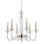 Lampa sufitowa wisząca żyrandol HAMPTON VI 8154 Zwis NOWODVORSKI Lighting E14 x6 oświetleniowa nowoczesna szklana szkło stal chrom na łańcuchu Inspiracje Premium
