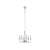 Lampa sufitowa wisząca żyrandol HAMPTON VI 8154 Zwis NOWODVORSKI Lighting E14 x6 oświetleniowa nowoczesna szklana szkło stal chrom na łańcuchu Inspiracje Premium