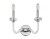 Lampa ścienna Kinkiet HAMPTON II 8155 NOWODVORSKI Lighting E14 nowoczesna oprawa oświetleniowa szklana szkło stal chrom pojedynczy do sypialni Inspiracje Premium