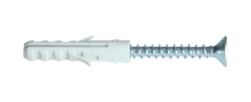 Kołek standardowy ze śrubą, szary M8×40mm, PA6.6 T8CS-PA Tracon Electric