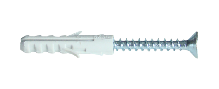 Kołek standardowy ze śrubą, szary M8×40mm, PA6.6 T8CS-PA Tracon Electric