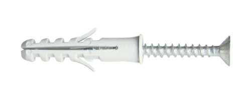 Kołek z kołnierzem ze śrubą, szary M10×50mm, PA6.6 T10PCSPA Tracon Electric