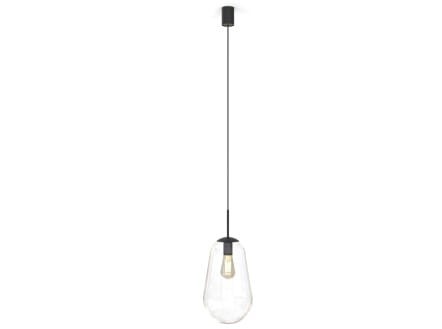 Lampa sufitowa wisząca Industrialna Loft PEAR BLACK S 7800 NOWODVORSKI Lighting oświetleniowa żyrandol nowoczesna szklana bańka gruszka z czarnym Inspiracje Premium