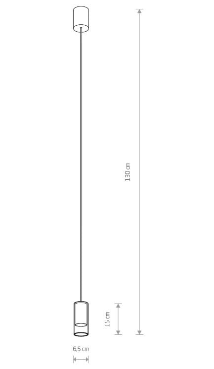 Lampa sufitowa wisząca Industrialna Loft CYLINDER BLACK S zwis 7866 NOWODVORSKI Lighting GU10 oświetleniowa żyrandol nowoczesna tuba szkło metal do Kuchni Jadalni nad stół blat wyspę czarna Inspiracje Premium