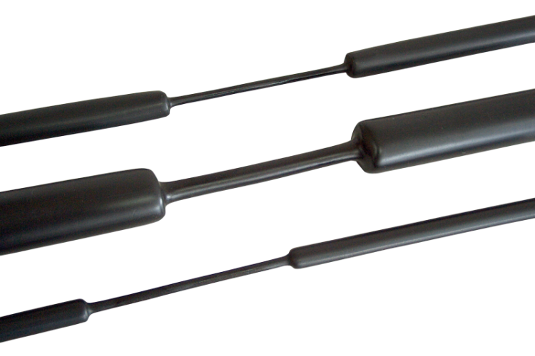 Rura termokurczliwa cienkościenna 3:1 z klejem, czarna 4,8/1,6mm, POLIOLEFIN ZSVR48 Tracon Electric
