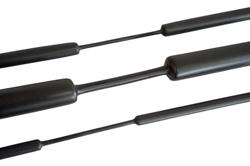 Rura termokurczliwa cienkościenna 3:1 z klejem, czarna 9/3mm, POLIOLEFIN ZSVR90 Tracon Electric