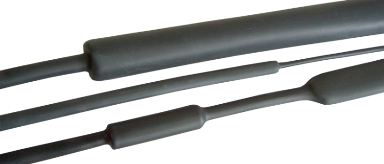 Rura termokurczliwa średniej grubości 4:1 z klejem, czarna 140/42mm, POLIOLEFIN ZS140/42R Tracon Electric