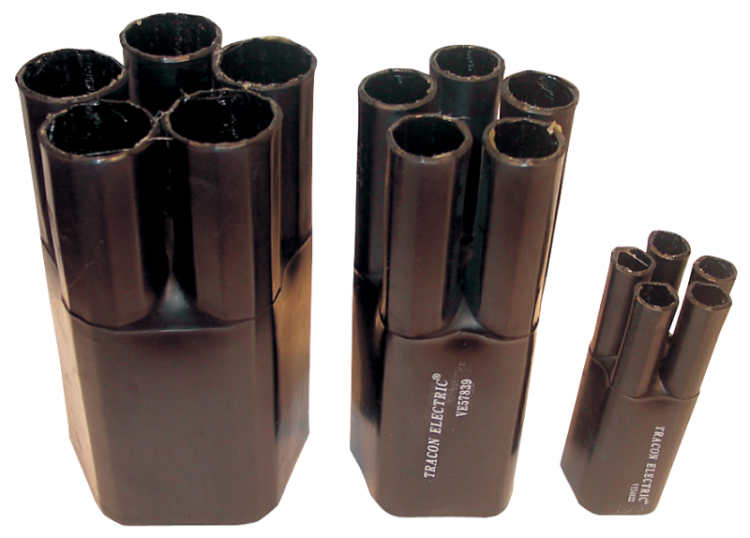 Palczatka rozgałęziająca z klejem do kabli 5-żyłowych 5x70-5x120mm2, (5×16/8mm+1×80/33mm) VE58033 Tracon Electric