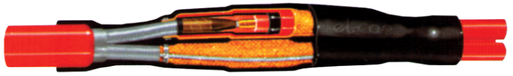 Średnionapięciowy zestaw łączeniowy termokurczliwy, mieszany 3×(1)×50-70mm2, 12kV MZSVGK2-12 Tracon Electric