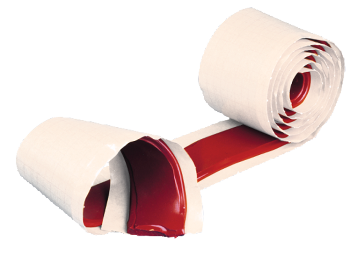 Taśma żywiczna-wypełniająca, czerwona 1,5m×25mm×0,8mm ZSSZVM-1 Tracon Electric