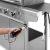 Grill ogrodowy gazowy prostokątny z pokrywą i termometrem BBQ 3000 Master TSA0095Q Teesa 3 palniki barbeque na taras do ogrodu na działkę stalowy Stal nierdzewna