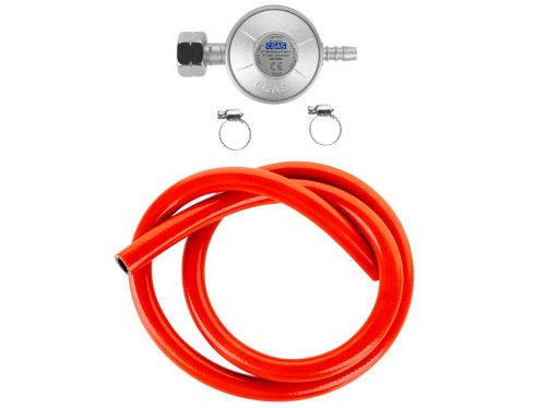 Reduktor gazowy do grilla gazowego TSA0094 Teesa 1m do butki 11kg Zestaw reduktor + wąż + opaski