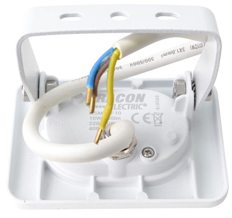 Reflektor SMD LED, biały 220-240V AC, 10W, 4000K, IP65, 800lm, EEI=G RSMDLF10 Tracon Electric