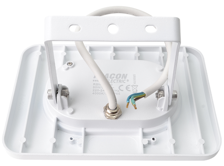 Reflektor SMD LED, biały 220-240V AC, 50W, 4000K, IP65, 4000lm, EEI=G RSMDLF50 Tracon Electric