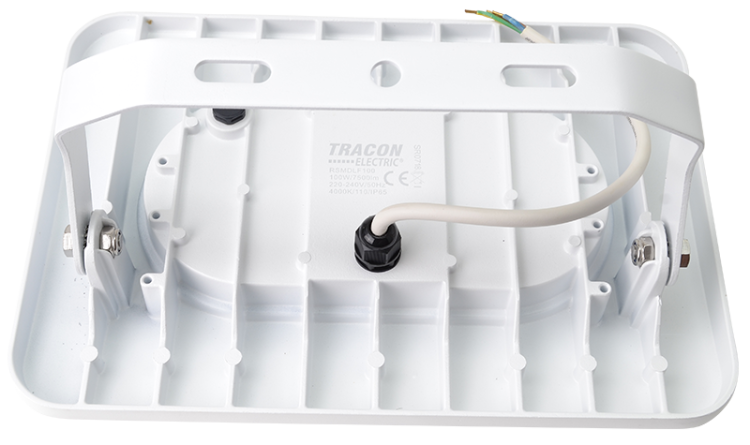 Reflektor SMD LED, biały 220-240V AC, 100W, 4000K, IP65, 8000lm, EEI=G RSMDLF100 Tracon Electric