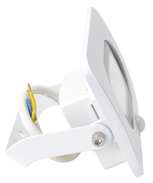 Reflektor SMD LED z czujnikiem ruchu, biały 20W, 4000K, IP65, 220-240V AC, 1600lm, 110°, 3-10m, EEI=G RSMDLFM20 Tracon Electric