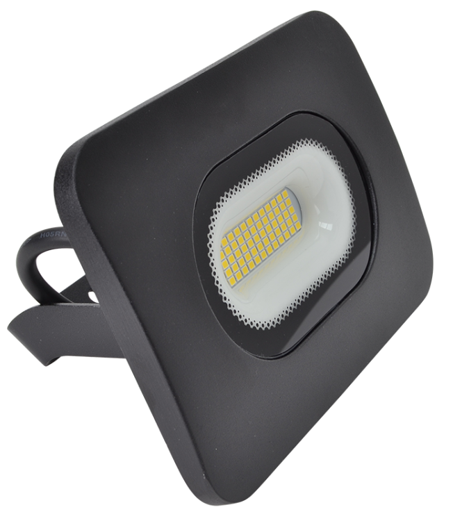 Reflektor SMD LED, czarny 30W, 4000K, IP65, 220-240V AC, 2700lm, EEI=F RSMDL30 Tracon Electric