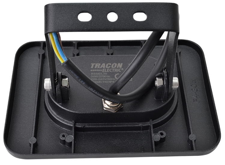 Reflektor SMD LED, czarny 30W, 4000K, IP65, 220-240V AC, 2700lm, EEI=F RSMDL30 Tracon Electric