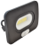 Reflektor SMD LED, czarny, z czujnikiem ruchu 220-240V AC, 10W, 4000K, IP65, 800lm, 110°, 3-10m, EEI=G RSMDLM10 Tracon Electric