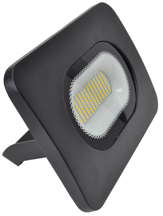 Reflektor SMD LED z dławikiem kablowym, czarny 220-240V AC, 50W, 4000K, IP65, 4000lm, EEI=G RSMDL50H Tracon Electric
