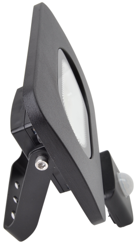 Reflektor SMD LED z czujnikiem ruchu, czarny 220-240V,30W,4000K,IP65,2700lm,,120°, 10s-7min, 3-10m, EEI=F RSMDLM30H Tracon Electric