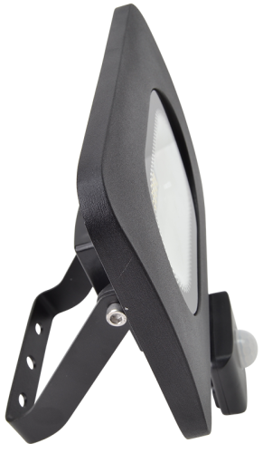 Reflektor SMD LED z czujnikiem ruchu, czarny 220-240V,50W,4000K,IP65,4000lm,120°, 10s-7min, 3-10m, EEI=G RSMDLM50H Tracon Electric